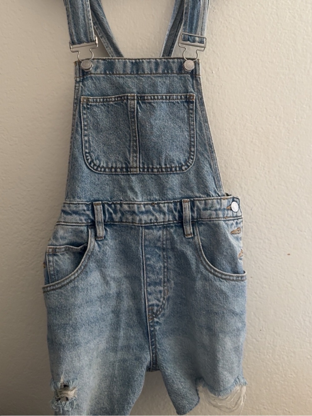 PacSun Light Blue Denim Overalls